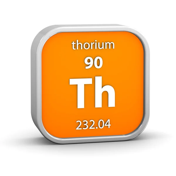 Thoriummaterialetegn - Stock-foto