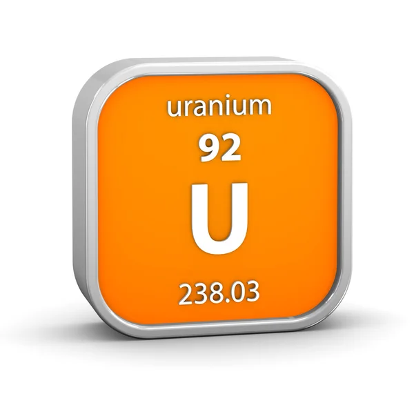 Urán anyag jele — Stock Fotó