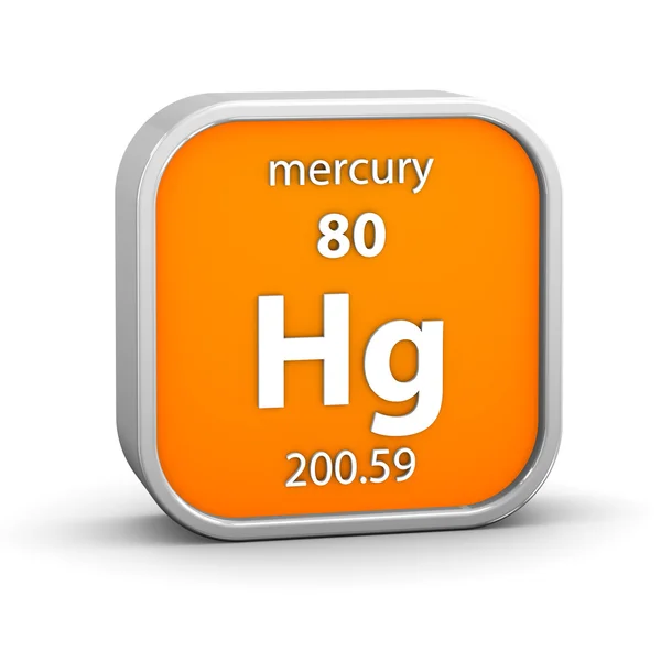 Mercury material sign — Stock Photo, Image