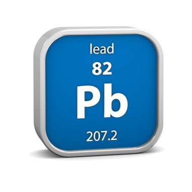 Lead material sign clipart
