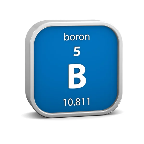 Boron materiella tecken — Stockfoto