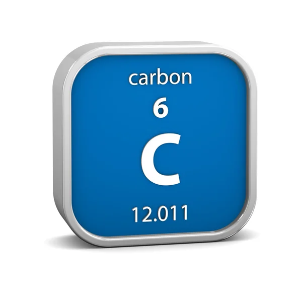 Знак углеродного материала — стоковое фото