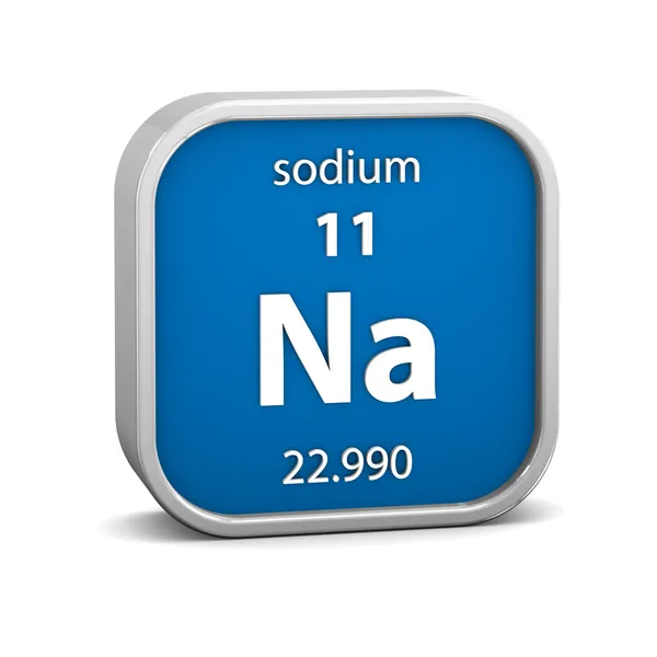 Sodium material sign — Stock Photo, Image