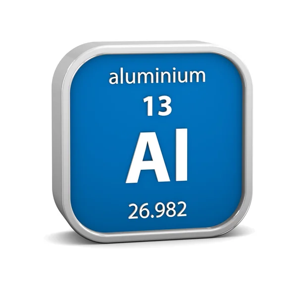 Aluminium materiaal teken — Stockfoto