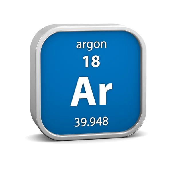 Semn material Argon — Fotografie, imagine de stoc