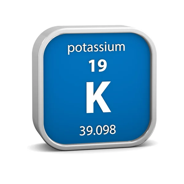 Signe matériel potassium — Photo