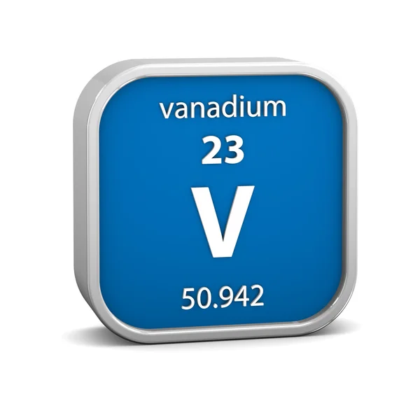 Vanadium materiële teken — Stockfoto