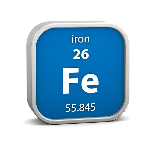 Sinal material de ferro — Fotografia de Stock