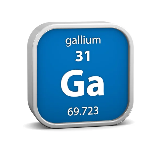 Galliummaterial-Zeichen — Stockfoto