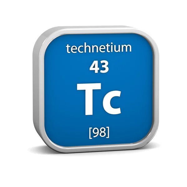 Signo de material de tecnecio — Foto de Stock