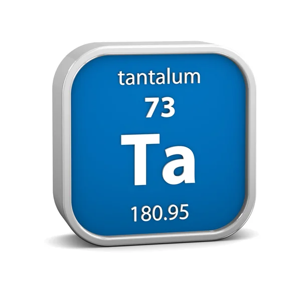 Tantal-Materialzeichen — Stockfoto