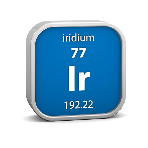 Iridium materiella tecken — Stockfoto