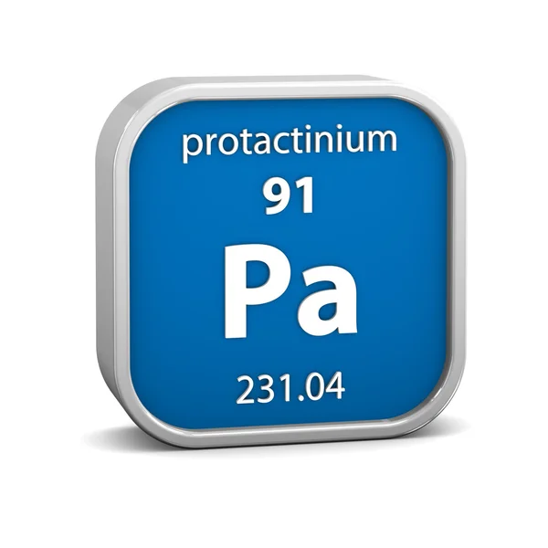 Protactinium materiële teken — Stockfoto