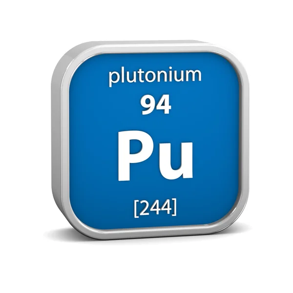 Plutonium materiella tecken — Stockfoto