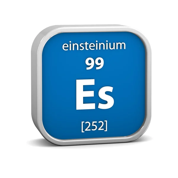 Tanda material Einsteinium — Stok Foto