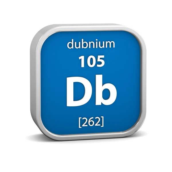 Dubnium 材料标志 — 图库照片