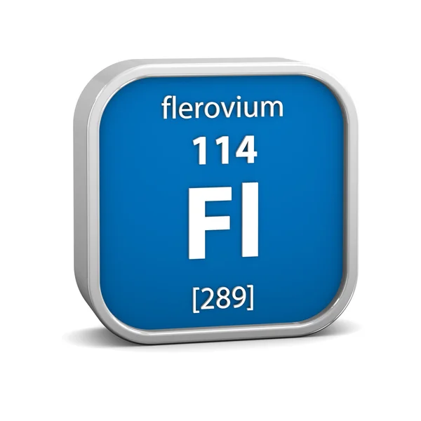 Flerovium-Materialzeichen — Stockfoto
