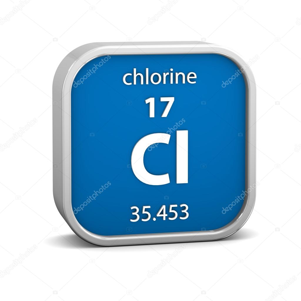 Chlorine material sign