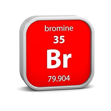 Bromine material sign clipart