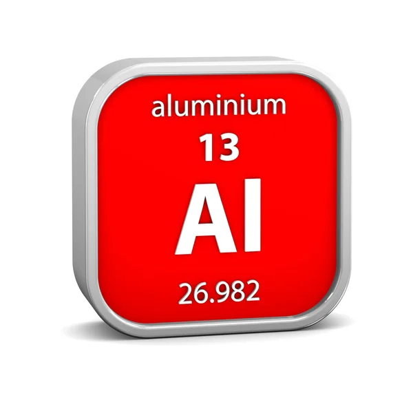 Alumínium anyag jele — Stock Fotó