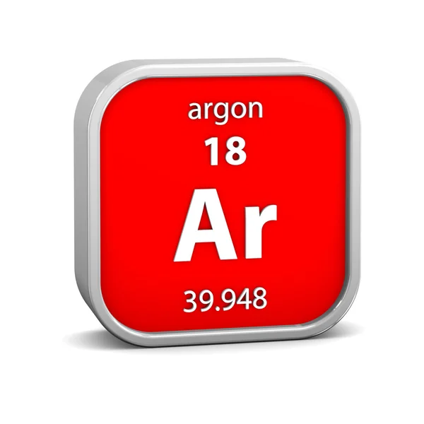 Argon materiële teken — Stockfoto