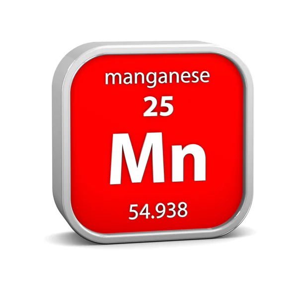 Manganese material sign — Stock Photo, Image