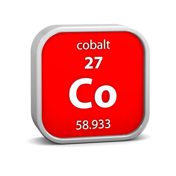 Sinal de material de cobalto — Fotografia de Stock