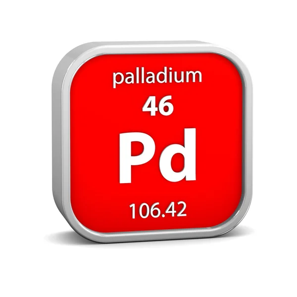 Palladium materiële teken — Stockfoto