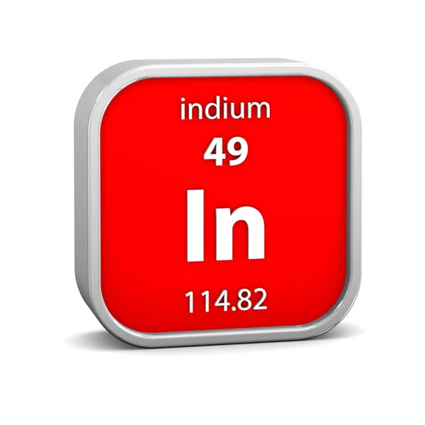 Indium material sign — Stock Photo, Image