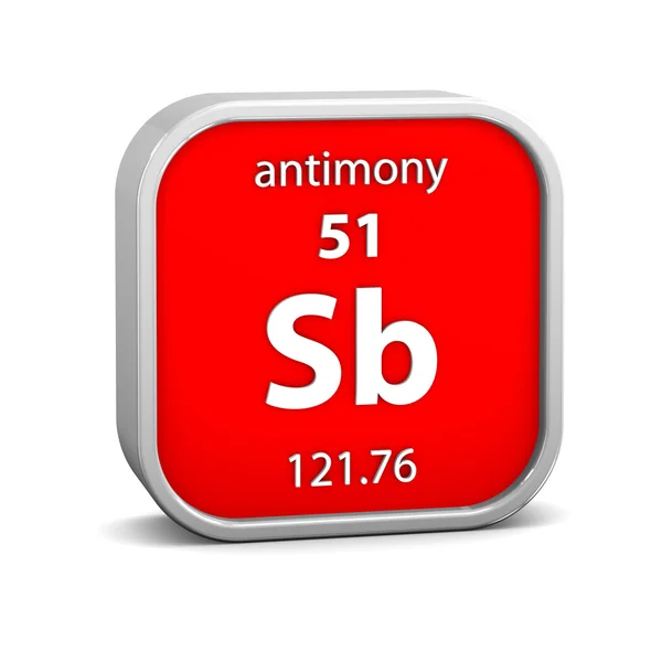 Materiální znak antimonu — Stock fotografie