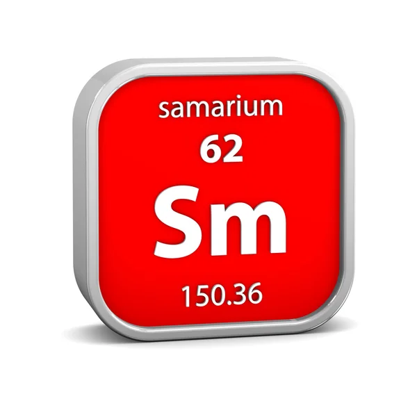 Samarium material sign — Stock Photo, Image