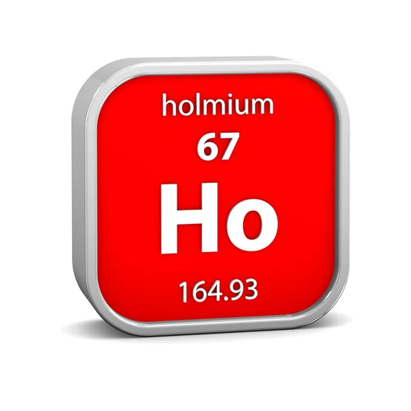 Holmium materiële teken — Stockfoto