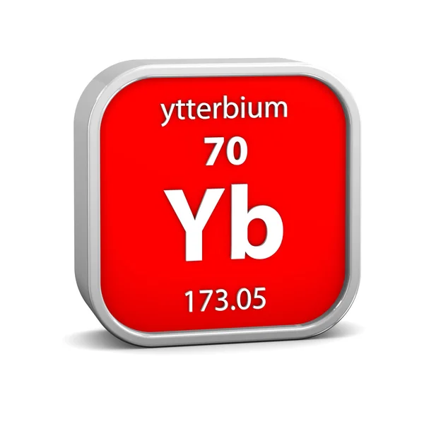 Ytterbium materiële teken — Stockfoto