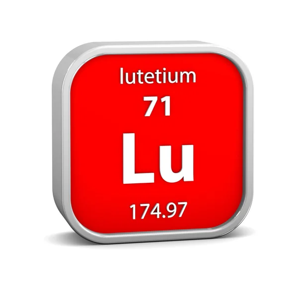 Materiał znak: Lutetium — Zdjęcie stockowe