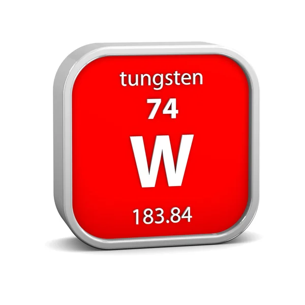 Tungsten material sign — Stock Photo, Image