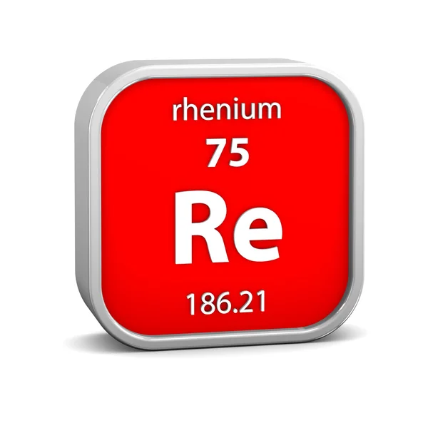 Rhenium materiella tecken — Stockfoto