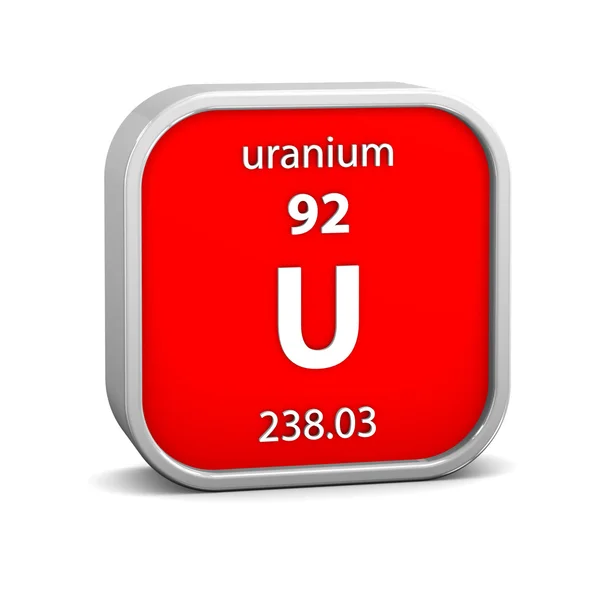 Signo de material de uranio —  Fotos de Stock