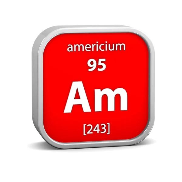 Americium material sign — Stock Photo, Image