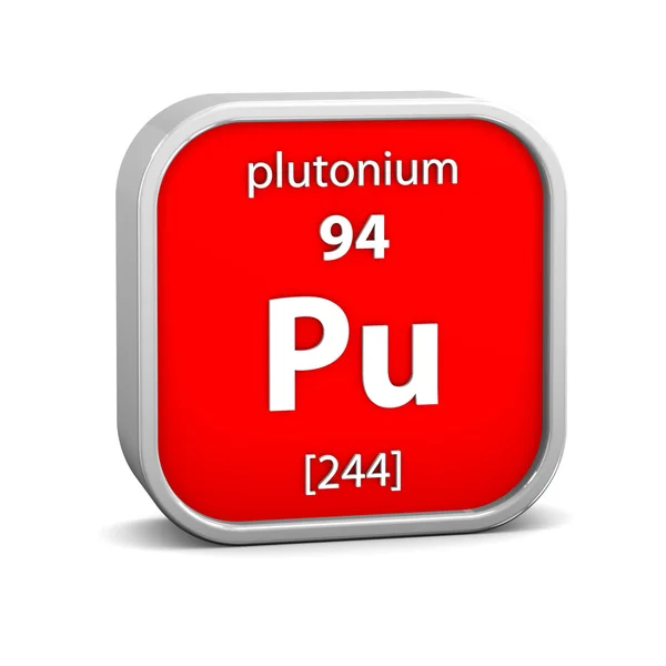 Plutonium materiella tecken — Stockfoto