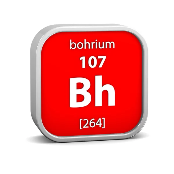 Bohrium materiële teken — Stockfoto