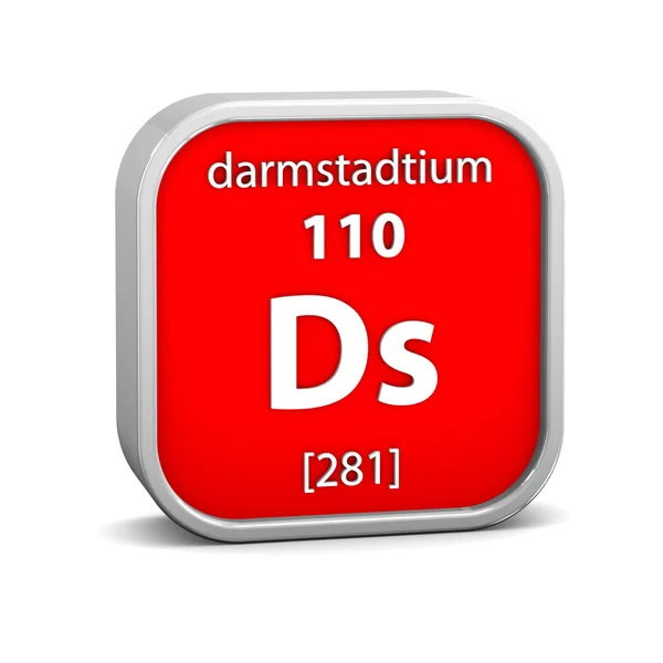 Darmstadtium materiële teken — Stockfoto