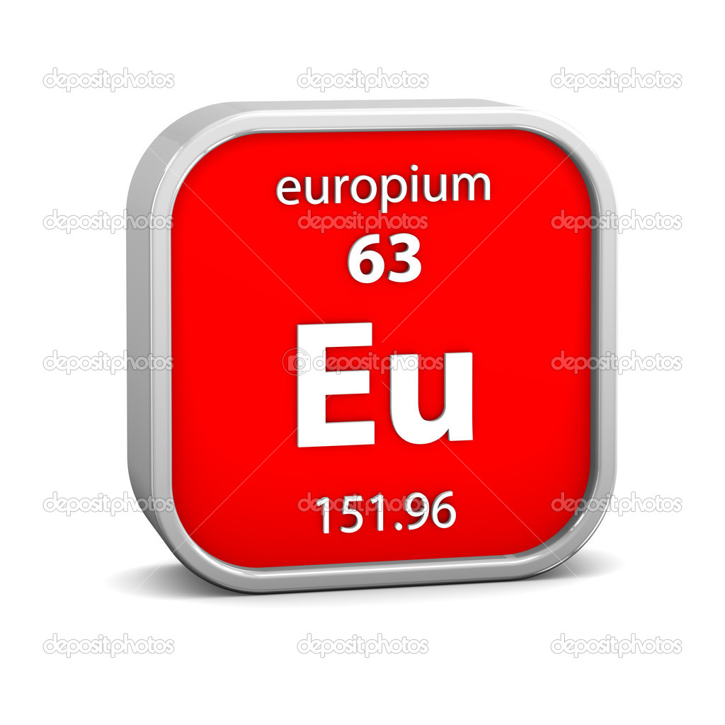 Europium material sign