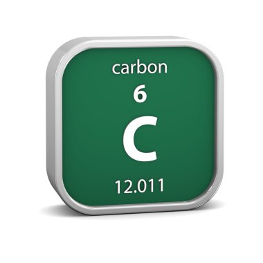 Carbon material sign clipart