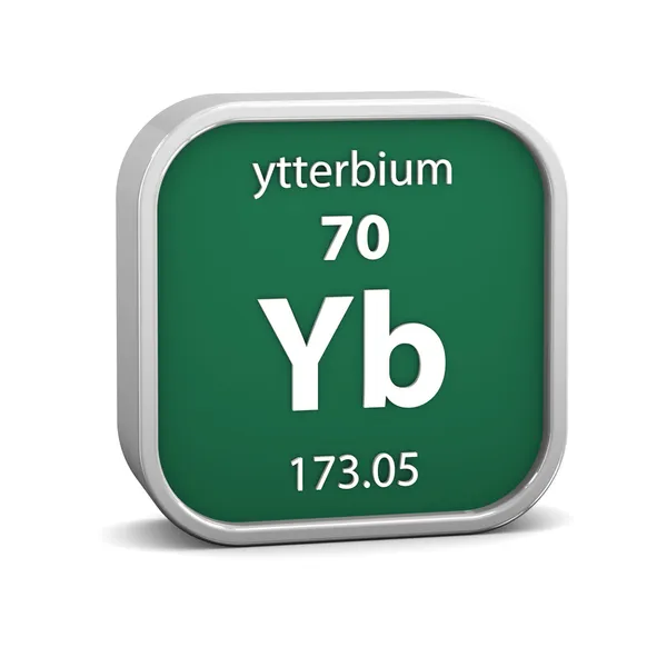 Ytterbium materiële teken — Stockfoto