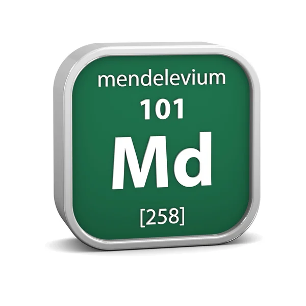 Mendelevium material sign — Stock Photo, Image