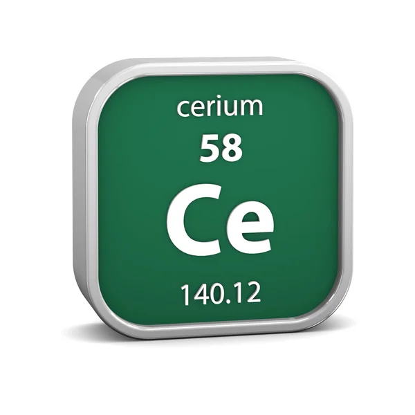 Cerium materiële teken — Stockfoto