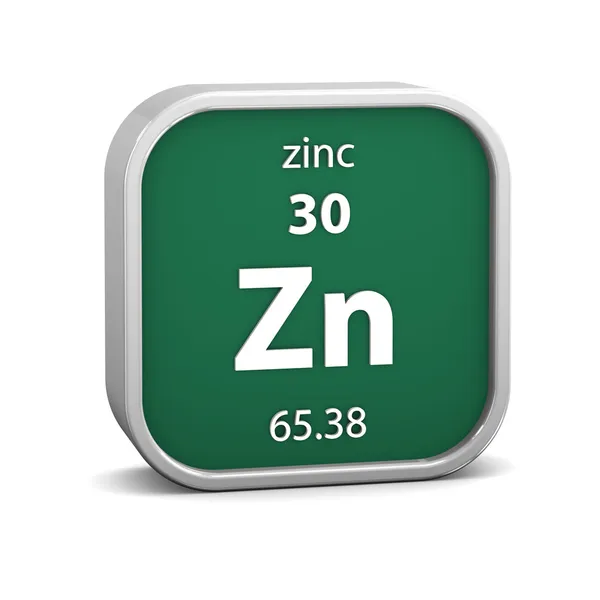 Zinc material sign — Stock Photo, Image