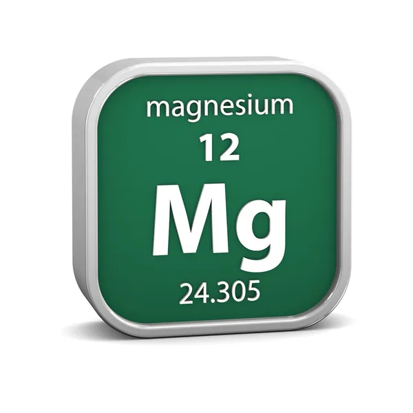 Magnesium materiële teken — Stockfoto