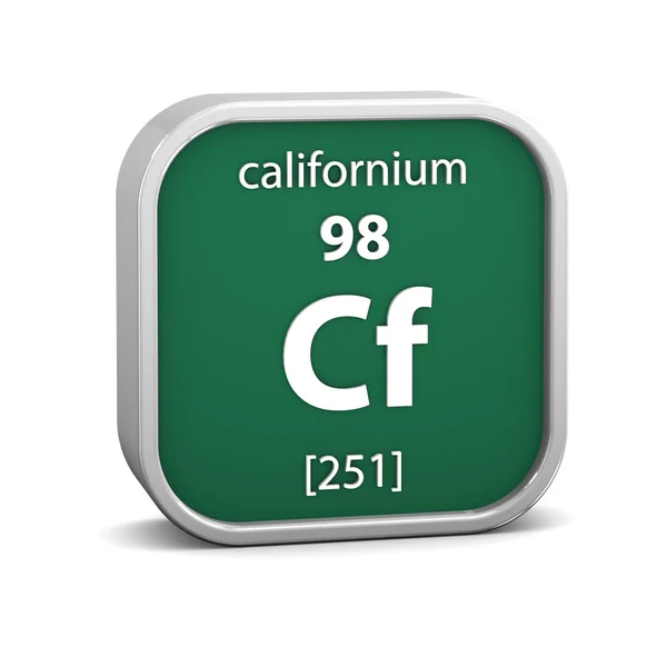 Signo de material californiano — Foto de Stock