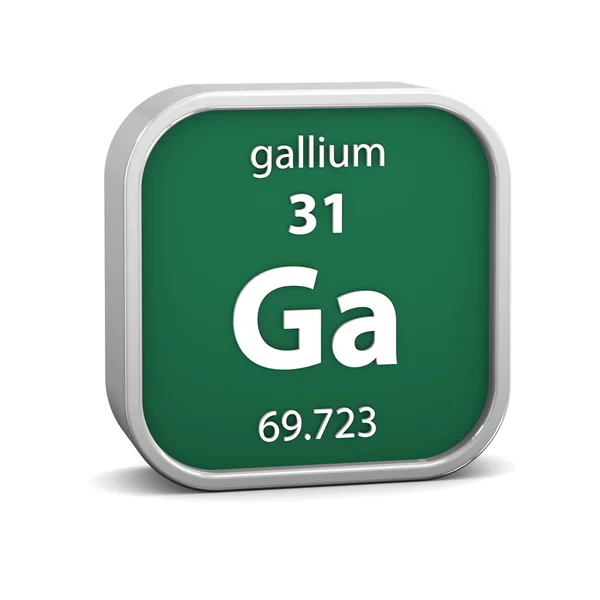 Gallium materiële teken — Stockfoto